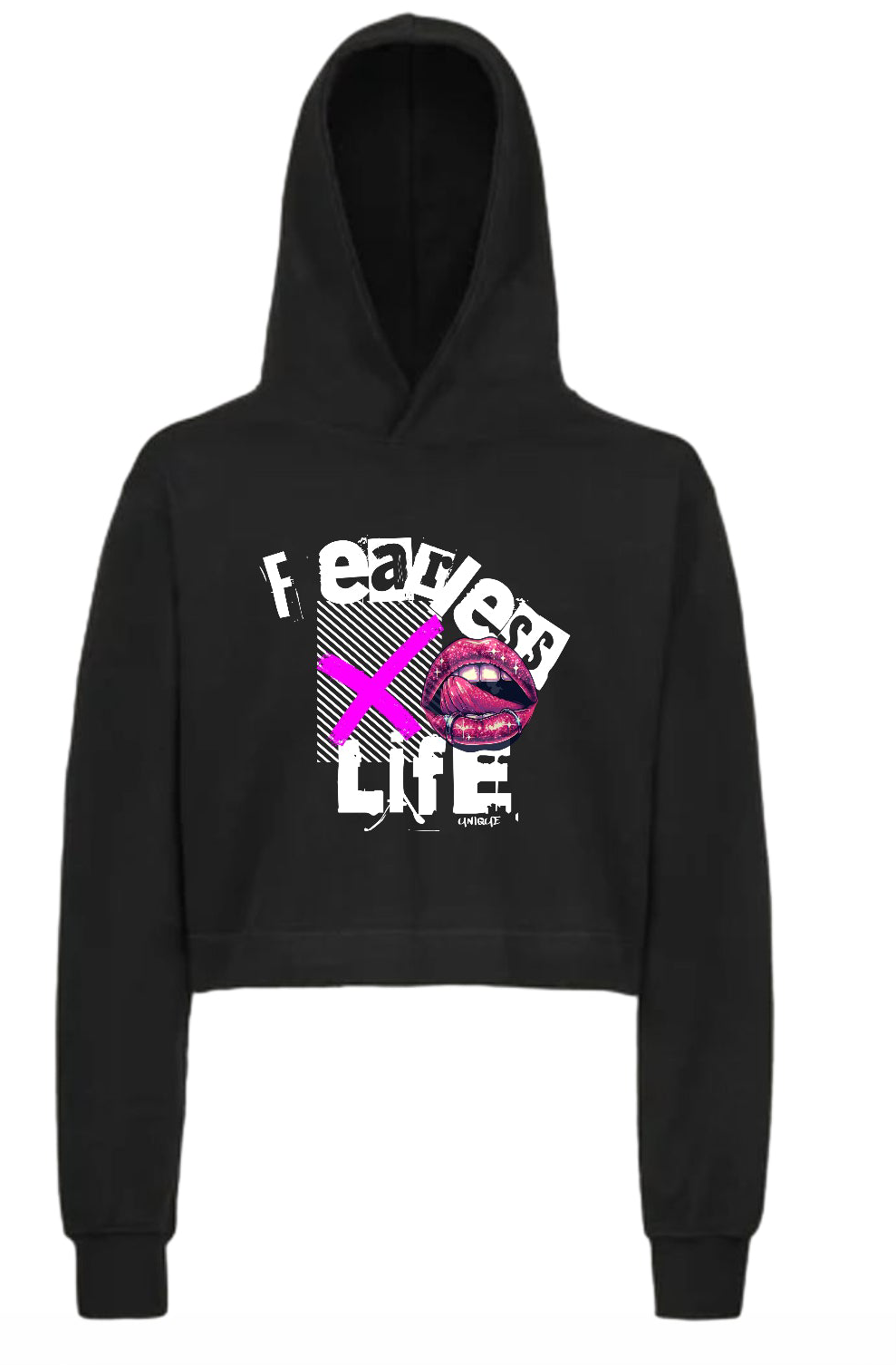 Fearless life lightweight women’s crop hoodie