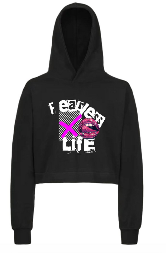 Fearless life lightweight women’s crop hoodie
